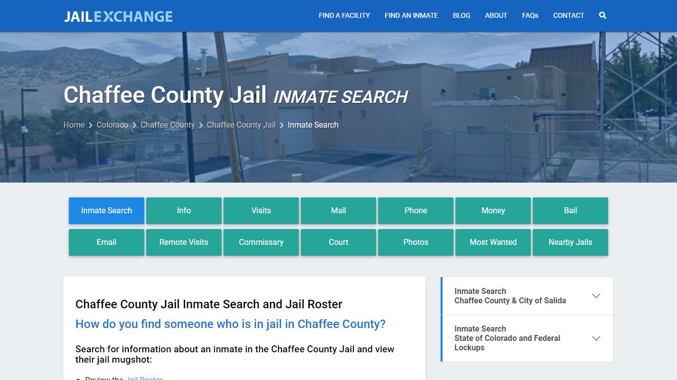 Inmate Search: Roster & Mugshots - Chaffee County Jail, CO